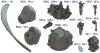 Pontos 37034FB USS BB-63 Missouri 1945 Advanced Detail Up Set for Hobbyboss Kit (Deck Blue 20B stained wooden deck) 1/350
